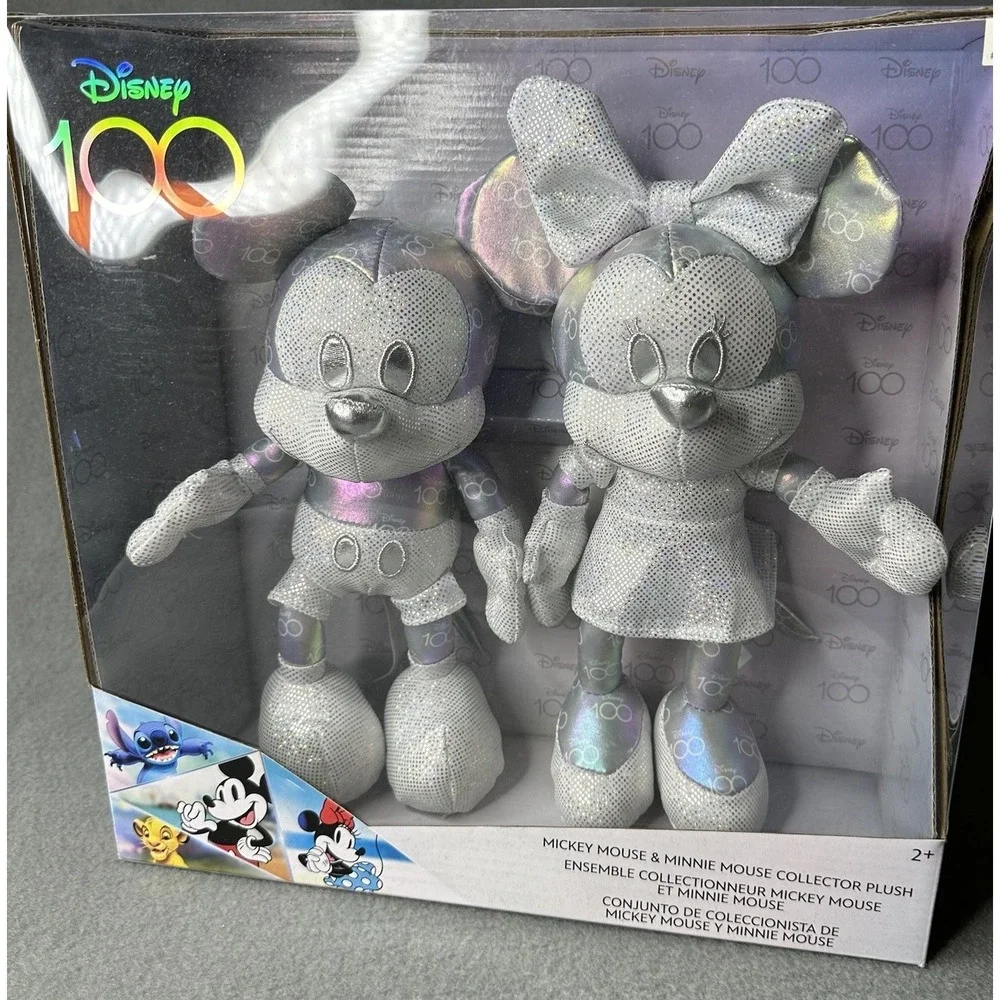 Mickey & Minnie Mouse Collector Plush (Disney 100 Year Anniversary)